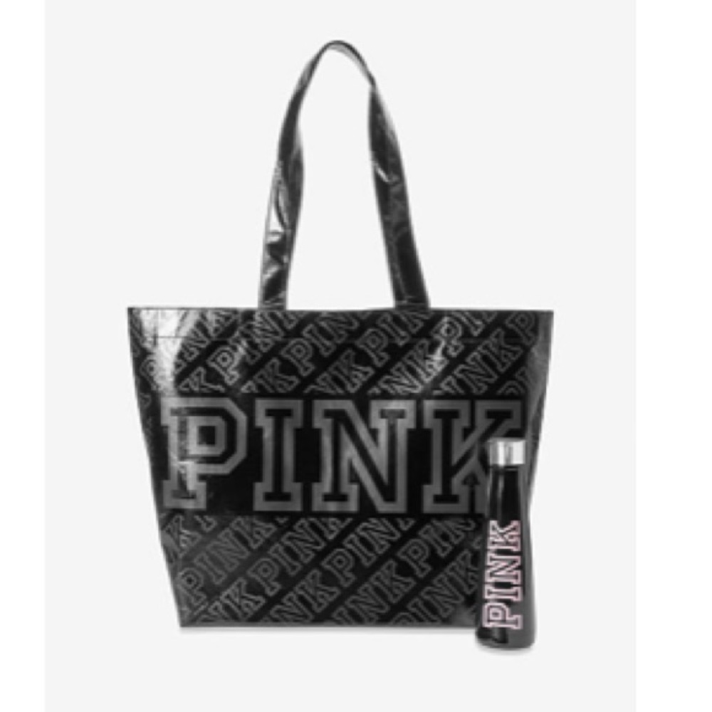 PINK Victorias Secret Reusable Tote & water bottle